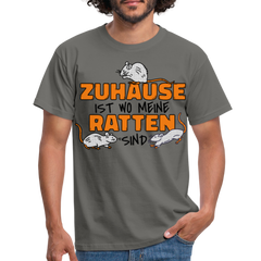 Zuhaus ist wo meine Ratten sind | Männer T-Shirt - Graphit