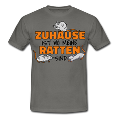 Zuhaus ist wo meine Ratten sind | Männer T-Shirt - Graphit