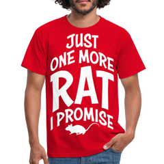 Just One More Rat I Promise | Männer T-Shirt - Rot