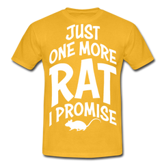 Just One More Rat I Promise | Männer T-Shirt - Gelb