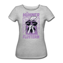 Hühnerflüsterin | Frauen Bio T-Shirt - Grau meliert