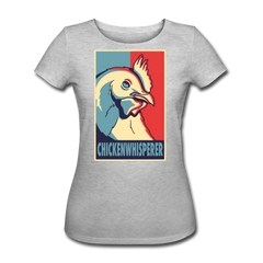 Hühnerflüsterin | Frauen Bio T-Shirt - Grau meliert