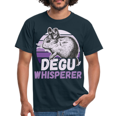 Degu Whisperer | Männer T-Shirt - Navy