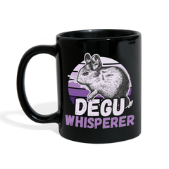 Degu Whisperer | Tasse einfarbig - Schwarz