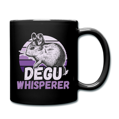 Degu Whisperer | Tasse einfarbig - Schwarz