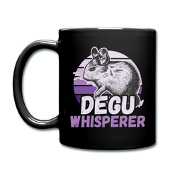 Degu Whisperer | Tasse einfarbig - Schwarz