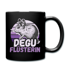Degu Flüsterin | Tasse einfarbig - Schwarz