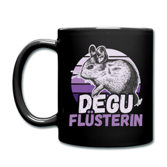 Degu Flüsterin | Tasse einfarbig - Schwarz
