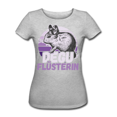 Degu Flüsterin | Frauen Bio-T-Shirt - Grau meliert