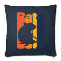 Rats | Sofakissenbezug 44 x 44 cm - Navy