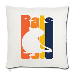 Rats | Sofakissenbezug 44 x 44 cm - Naturweiß