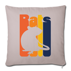 Rats | Sofakissenbezug 44 x 44 cm - helles Taupe