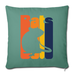 Rats | Sofakissenbezug 44 x 44 cm - Tanngrün