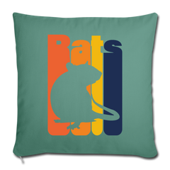 Rats | Sofakissenbezug 44 x 44 cm - Tanngrün