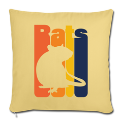 Rats | Sofakissenbezug 44 x 44 cm - Hellgelb