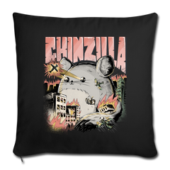 Chinzilla | Sofakissenbezug 44 x 44 cm - Schwarz