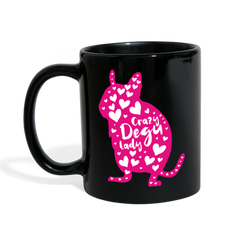 Crazy Degu Lady | Tasse einfarbig - Schwarz