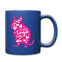 Crazy Degu Lady | Tasse einfarbig - Royalblau