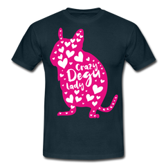 Crazy Degu Lady | Männer T-Shirt - Navy