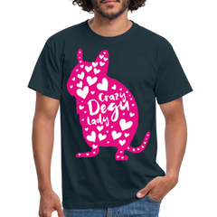 Crazy Degu Lady | Männer T-Shirt - Navy