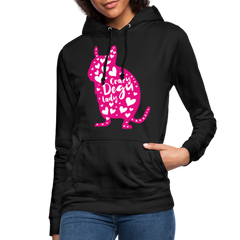 Crazy Degu Lady | Frauen Hoodie - Schwarz