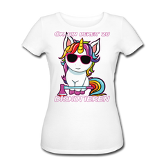Bereit zu diskutieren | Frauen Bio T-Shirt - Weiß