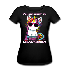 Bereit zu diskutieren | Frauen Bio T-Shirt - Schwarz