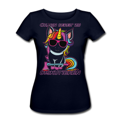 Bereit zu diskutieren | Frauen Bio T-Shirt - Navy
