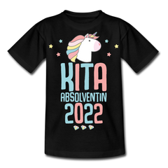 Kita Absolventin 2022 | Kinder & Teenager T-Shirt - Schwarz