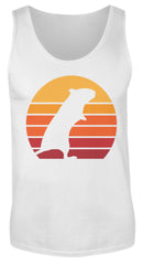 Zeigt gerbil vintage sun retro herren tanktop in Farbe Charcoal (Solid)