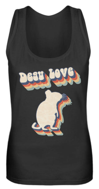 Zeigt degu love vintage retro geschenk fur besitzer von degus frauen tanktop in Farbe Purple
