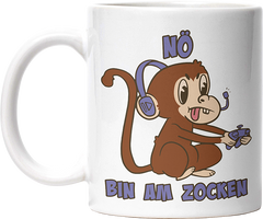 Affe Nö bin am zocken Lustige Kaffeetassee online kaufen Geschenkidee