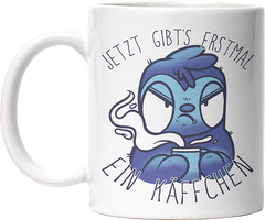 Jetzt gibts erstmal ein Käffchen Faultier 3 Lustige Kaffeetassee online kaufen Geschenkidee