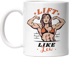 Lift Like Bodybuilderin Personalisierbar Name Lustige Kaffeetassee online kaufen Geschenkidee