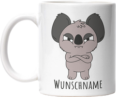 Genervter Koala Personalisierbar Name Lustige Kaffeetassee online kaufen Geschenkidee