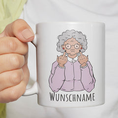 Alte Dame Kaffee Personalisierbar Name Lustige Kaffeetassee online kaufen Geschenkidee