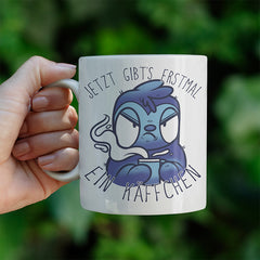 Jetzt gibts erstmal ein Käffchen Faultier 3 Lustige Kaffeetassee online kaufen Geschenkidee