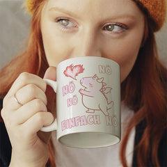 Nö Einfach Nö Drache Lustige Kaffeetassee online kaufen Geschenkidee