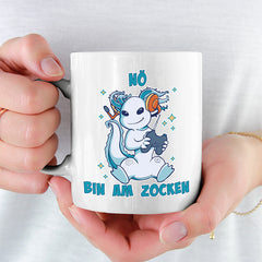 Axolotl Nö bin am zocken Lustige Kaffeetassee online kaufen Geschenkidee