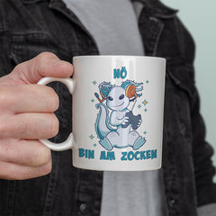Axolotl Nö bin am zocken Lustige Kaffeetassee online kaufen Geschenkidee