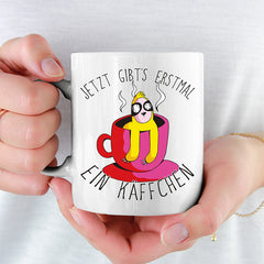 Jetzt gibts erstmal ein Käffchen Faultier 2 Lustige Kaffeetassee online kaufen Geschenkidee