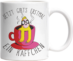 Jetzt gibts erstmal ein Käffchen Faultier 2 Witzige Tasse kaufen Geschenk