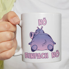 Nö Einfach Nö Flusspferd Lustige Kaffeetassee online kaufen Geschenkidee