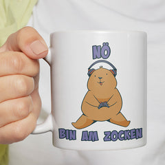 Bär Nö bin am zocken Lustige Kaffeetassee online kaufen Geschenkidee