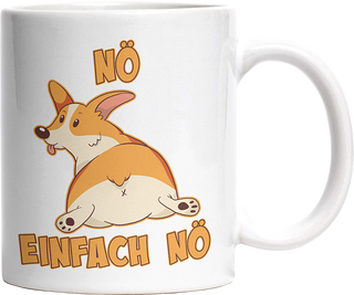 Nö Einfach Nö Corgi zeigt Hintern Witzige Tasse kaufen Geschenk