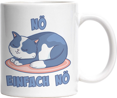 Nö Einfach Nö Katze schlafend Witzige Tasse kaufen Geschenk