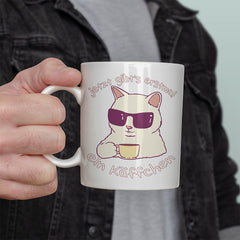 Jetzt gibts erstmal ein Käffchen Katze 4 Lustige Kaffeetassee online kaufen Geschenkidee