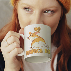 Nö Einfach Nö Corgi zeigt Hintern Lustige Kaffeetassee online kaufen Geschenkidee