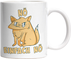 Nö Einfach Nö Katze 2 Witzige Tasse kaufen Geschenk