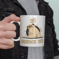 Nö Einfach Nö Mops 2 Lustige Kaffeetassee online kaufen Geschenkidee